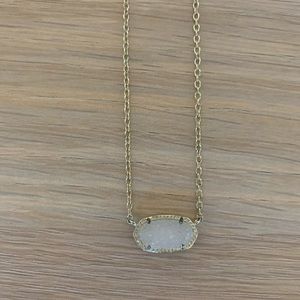 Kendra Scott White Druzy Necklace